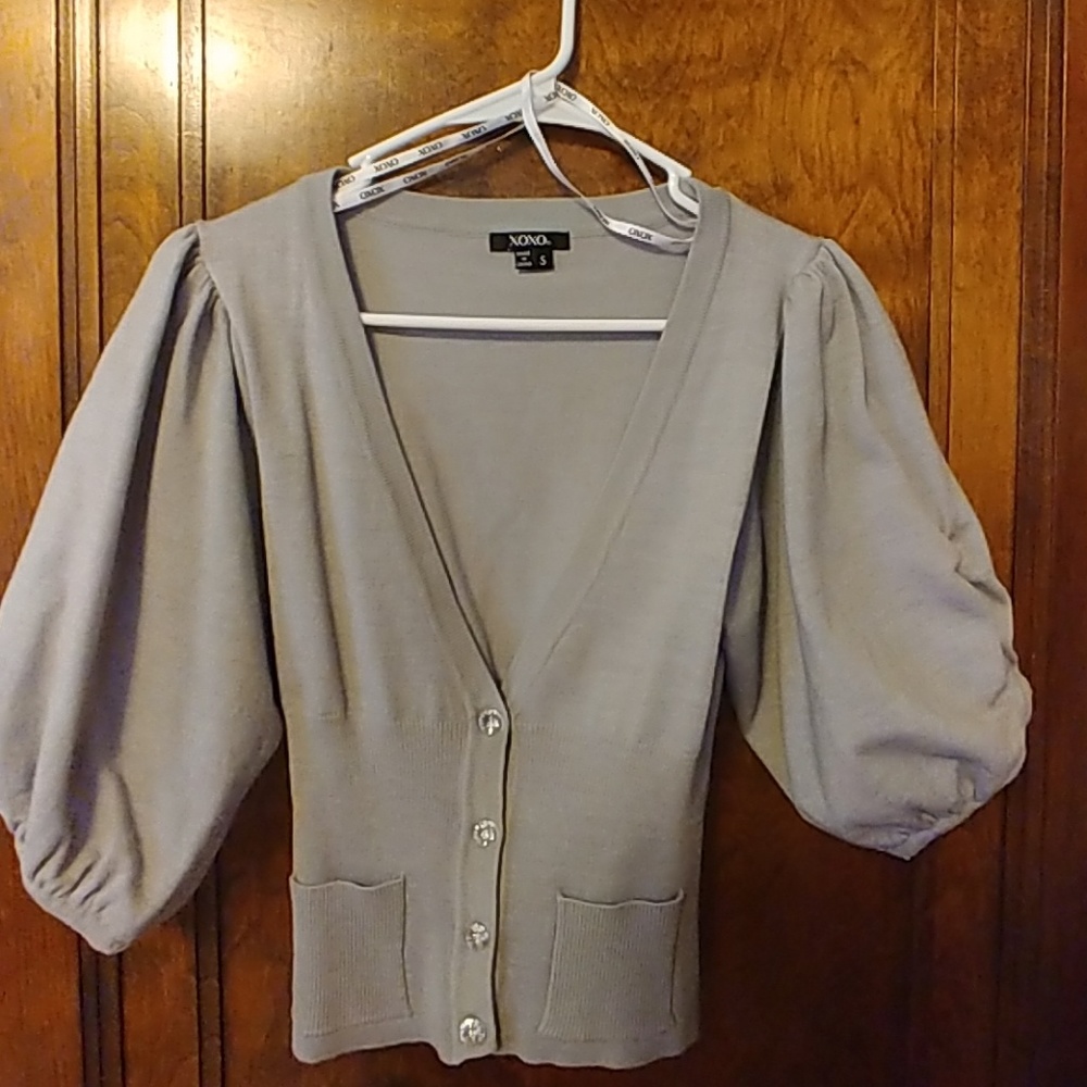 Xoxo gray sweater. Size S